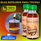 Óleo repelente 2x120ml+1 lamparina decorativa de vidro 100ml
