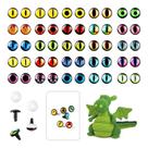Olhos de segurança para Amigurumi MUCUNNIA de 10 mm (50 unidades) com lavadora