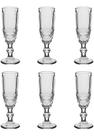 OLIMPIA TAÇA CHAMPANHE 19x7x7cm 160ml VIDRO TRANSP 6PÇ