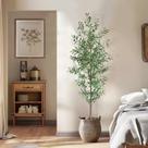 Oliveira artificial CETRD de 2,1 m de altura com 1048 folhas e 40 frutas
