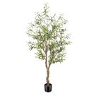 Oliveira artificial FEELEAD de 180 cm de altura com plantador para decoração