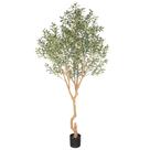 Oliveira artificial Nafresh de 8 pés (240 cm) com vaso para interior