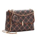 olsa Feminina Chenson Monograma 3485377 Com Corrente Fecho Metálico Bolso Externo E Espelho