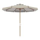 Ombrellone Madeira Cobertura PVC Manivela 2,70m Bege Bel Lazer