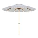 Ombrellone Madeira Cobertura PVC manivela 2,70m Branco Bel Lazer