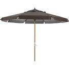 Ombrellone Madeira PVC manivela 2,70m marrom Bel Lazer