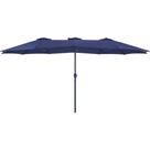 Ombrellone Retangular Oversize em Alumínio 4,60m x 2,70m Azul Marinho Bel