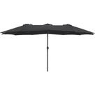Ombrellone Retangular Oversize em Alumínio 4,60m x 2,70m Preto Bel