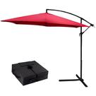 Ombrellone Suspenso 3M Bordo com Bolsa para Areia Base de Ombrellone 35Kg IMPORTWAY Ombrellone Suspenso 3M Bordo com Bolsa para Areia Base de Ombrellone 35Kg IMPORTWAY