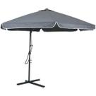 Ombrellone Suspenso com Alavanca Oslo 3m Cinza 820800 Bel