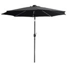 Ombrelone Base Central Redondo 2,7m Alumínio com Led 8 Varetas Piscina Cinza Importway Iwobcl-270 Cz