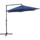 Ombrelone Bel Veneza 3 Metros Guarda Sol de Piscina, Varanda e Jardim Suspenso - Azul