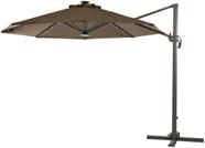 Ombrelone Cancun Marron Palha com LED - 34497 Ombrelone Cancun Marron Palha com LED - 34497