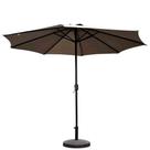 Ombrelone Central Bali Rivatti 270 cm em Alumínio com Base HDPE e Capa em Poliéster Fendi