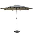 Ombrelone Central Bali Rivatti 270 cm em Alumínio com Base HDPE e Capa em Poliéster Marfim
