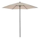 Ombrelone Central Com Cobertura Bege Com Push Up 215x230 Cm