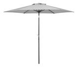 Ombrelone Central De Aco Cinza 264x238 Cm