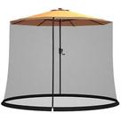 Ombrelone Externo Cobertura 330cm c/Mosquiteiro Estrutura em Aço c/Manivela Bege G31 - Importway