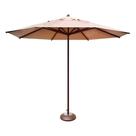 Ombrelone Guarda Sol 300CM Madeira Base Incluída Proteção UV Marrom Ombrelone Guarda Sol 300CM Madeira Base Incluída Proteção UV Marrom