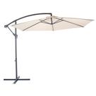 Ombrelone Guarda Sol Bora Bora Praia Jardim Lateral Regulável 3,0m c/ Base Mor Bege