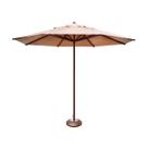 Ombrelone Guarda Sol Piscina Casa Praia Base Marrom 240cm