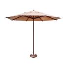Ombrelone Guarda Sol Piscina Casa Praia Base Marrom 300cm