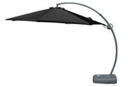 Ombrelone Jamaica Preto em Aluminio Base HDPE Lateral Tecido Poliester 305cm - 43990
