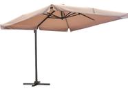 Ombrelone Lateral De Aluminio 300x300 Cm Taupe Miami