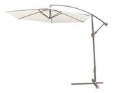 Ombrelone Lateral De Aluminio Cobertura Branca 245x270 Cm