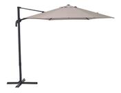 Ombrelone Lateral Suspenso Aluminio Taupe 2,9m Articulavel Bege