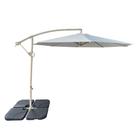 Ombrelone Lateral Tahiti Fratini 300 cm Aluminio Fendi Capa Poliéster Base Lateral HDPE Ombrelone Lateral Tahiti Fratini 300 cm Aluminio Fendi Capa Poliéster Base Lateral HDPE