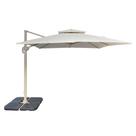 Ombrelone Lateral Trancoso Fratini300 cm Aluminio Fendi Capa Poliéster Base Lateral HDPE