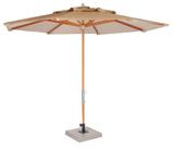 Ombrelone Leblon Creme em Madeira 2,90 MT (LARG) Base 49x49 cm Central com Tecido Bagun - 44297