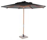 Ombrelone Leblon Preto em Madeira 2,90 MT (LARG) Base 49x49 cm Central com Tecido Bagun - 44298