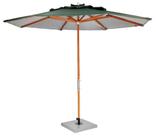Ombrelone Leblon Verde Militar em Madeira 2,00 MT (LARG) Base 65x65 cm Central com Tecido Bagun - 44315
