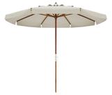 Ombrelone Madeira Positano 3m Bagum Sombreiro Jardim Bege - Belfix