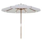 Ombrelone Madeira Positano 3m Bagum Sombreiro Jardim Branco - 300801 Belfix