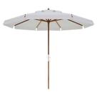 Ombrelone Madeira Positano 3m Bagum Sombreiro Jardim Branco - Belfix