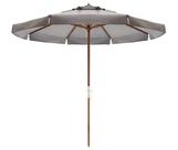 Ombrelone Madeira Positano 3m Bagum Sombreiro Jardim Marrom - Belfix
