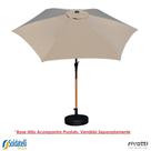 Ombrelone Miramar Grafite ou Fendi Sem Base com UV - Rivatti - Ombrelone Miramar Grafite ou Fendi Sem Base com UV - Rivatti -