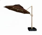 Ombrelone Moonlight LED 3m com Base redondo jardim area externa piscina area de lazer