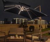 Ombrelone Moonlight LED 3x3m com Base -