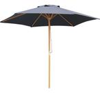 Ombrelone Preto Central Madeira 250x250 Cm Preto