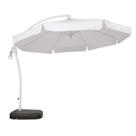 Ombrelone Suspenso Búzios Giratório 360 3m Branco + Base em ABS 50 Litros Preta 891001 BEL
