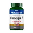 Ômega 3 500mg nature daily 60 cápsulas sidney oliveira