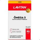 Omega 3 6 9 Mais 4800mg Linhaça Gergelim 90 Capsulas Lavitan