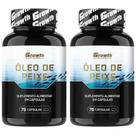 Omega 3 75 Cápsulas Growth Supplements Kit 2 Potes