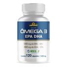 Ômega 3 Certificação MEG3 Puro 120 Cápsulas Sunflower Altos Níveis EPA DHA