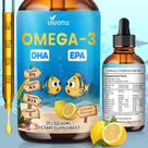 Omega 3 em gotas VivoNu Kids DHA EPA 60 ml sabor limão