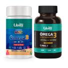 Omega 3 Kids 60 Cápsulas e Omega 3 Ultra Concentrado 120 Cápsulas Uvits